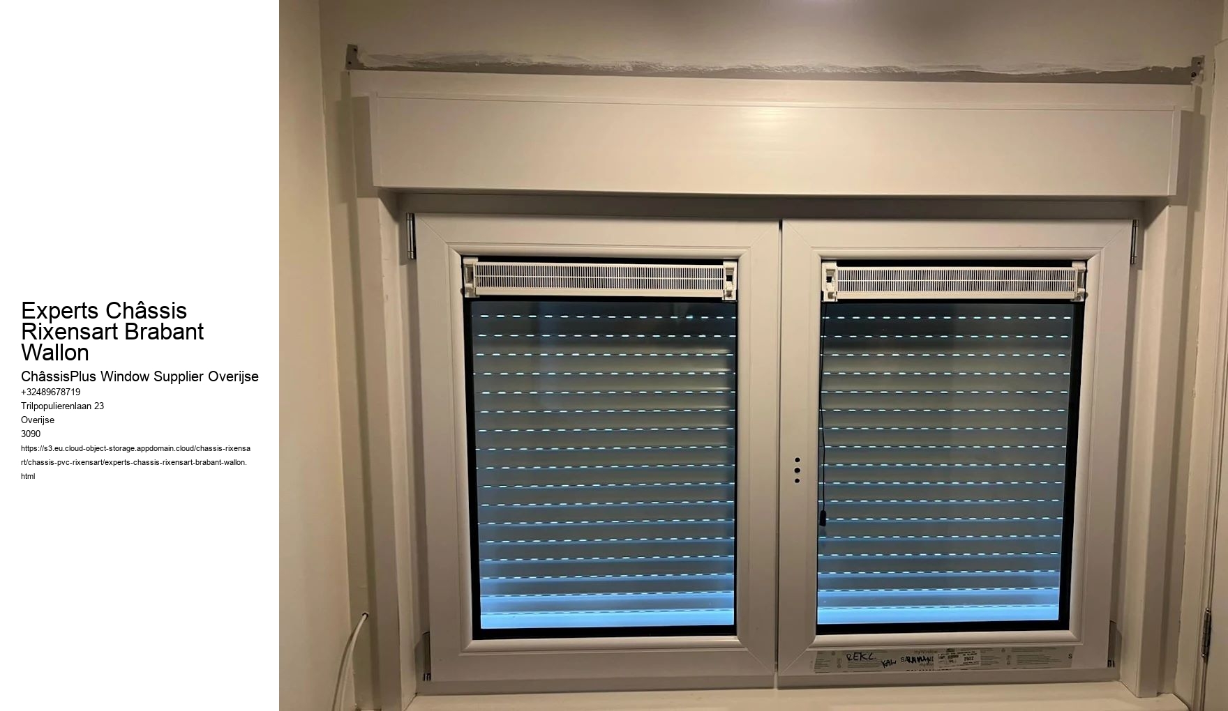 Experts Châssis Rixensart Brabant Wallon